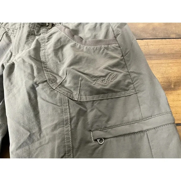Kuhl Durango Pants Womens Gray Ruched Leg Hiking Nylon Outdoor Size 2 Regular - Picture 4 of 15